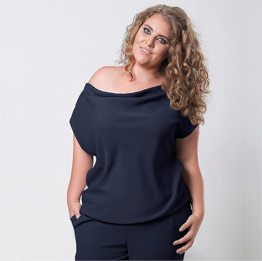 Wyszczuplający ELEGANCKI kombinezon Plus Size NA WESELE (44-54) XXXXL 48 Kolekcja ANY 2021