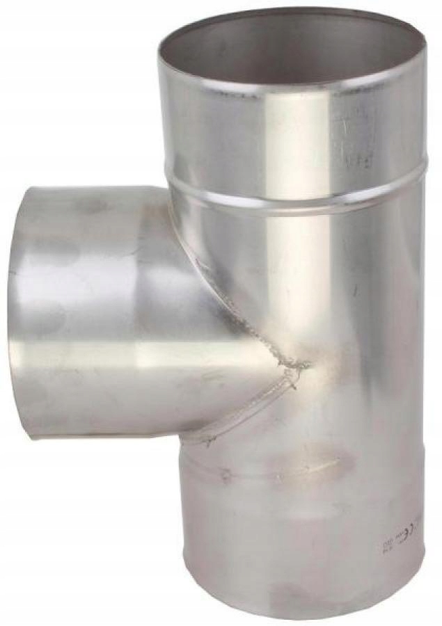 T-kus Ø150 90° 1 mm, žiaruvzdorná nerez