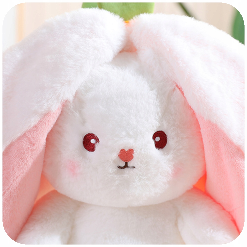 PLUSZAK MASKOTKA KRÓLIK KRÓLICZEK TRUSKAWKA PRZYTULANKA ZABAWKA 2W1 PREZENT Marka bez marki