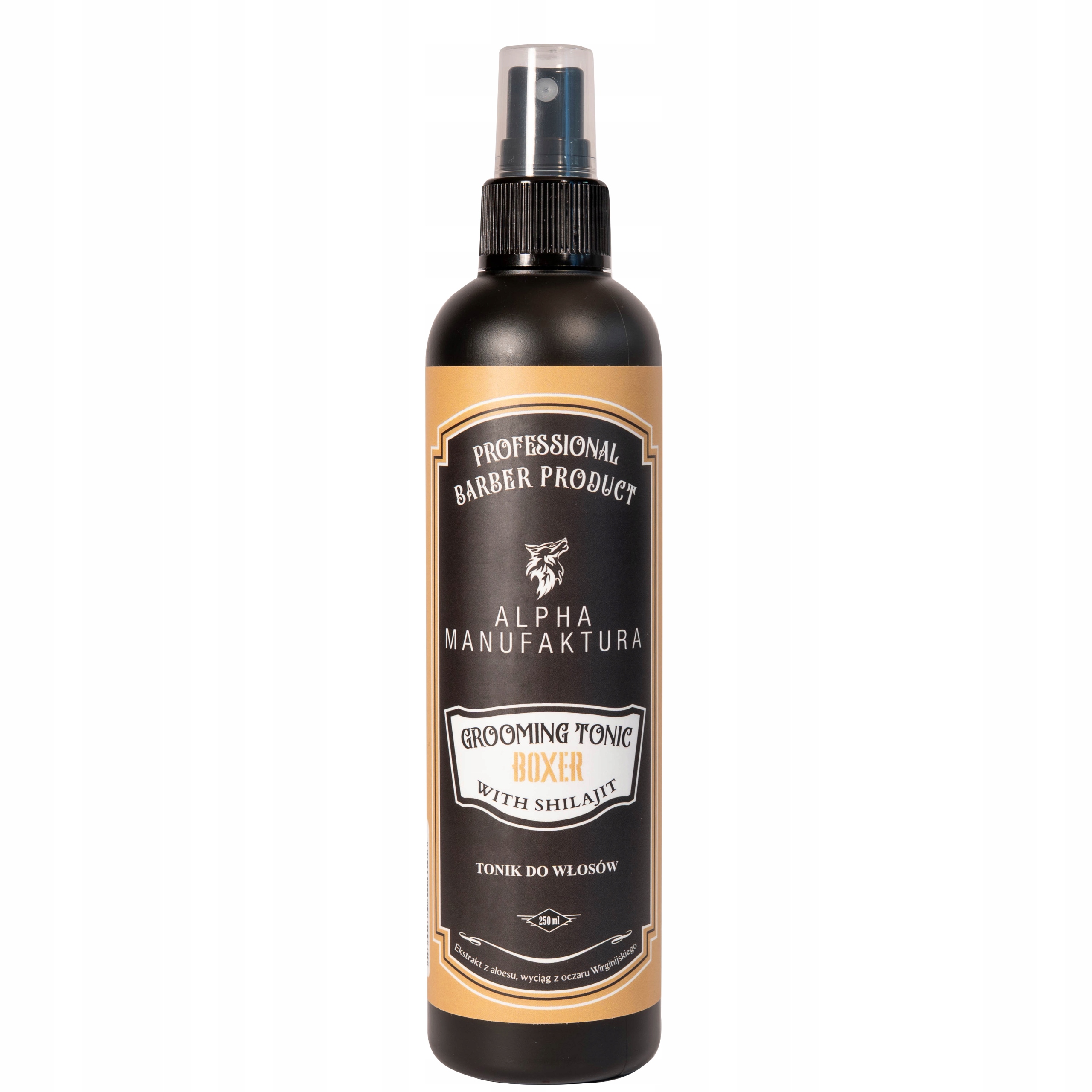 Grooming Tonic Boxer 250ml Alpha Barberia Ochrona Utrwalenie Men Shilajit
