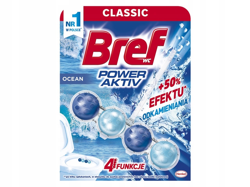 

Kostka do Wc Bref Power Aktiv Ocean 50g