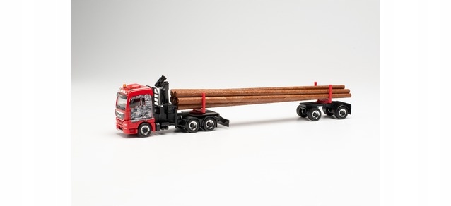 Herpa 314008 Man Tgx XLX Přeprava dřeva Wurm Holztransporte