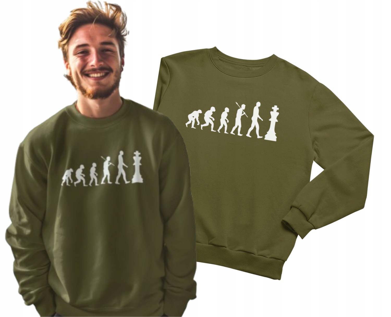 Mikina pro milovníka šachů Evoluce šachu Dárek Vánoce 3XL