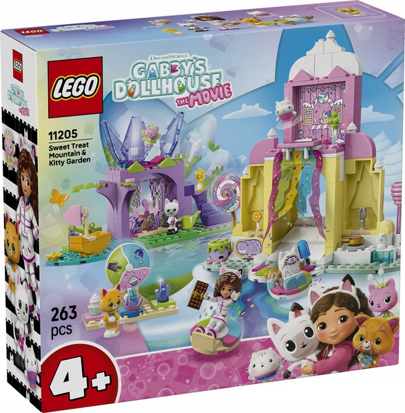 stavebnice Lego gábinin kouzelný domek 11205 Kočičí hora a Kočičí zahrada