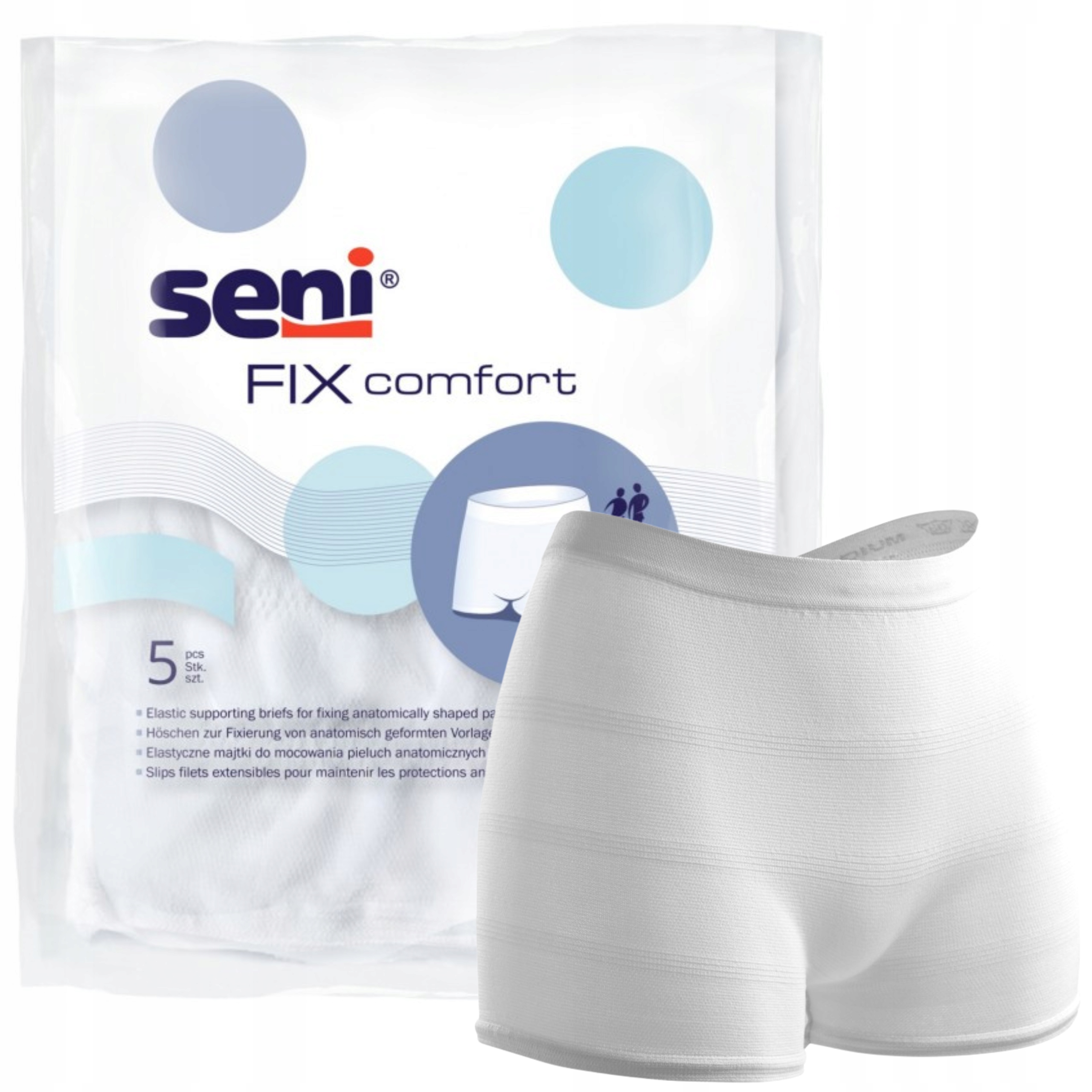 WIELORAZOWE MAJTKI MOCUJĄCE SENI FIX COMFORT ROZMIAR XL 5SZT. DO PIELUCH