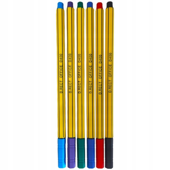 Cienkopisy Leviatan D.rect 6 kol. D400