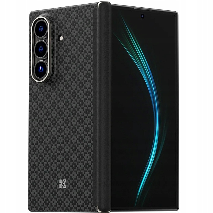 Puzdro na zadnú stranu Benks Magnetic Armor Grid Axis Kevlar pre Galaxy Z Fold7 5G
