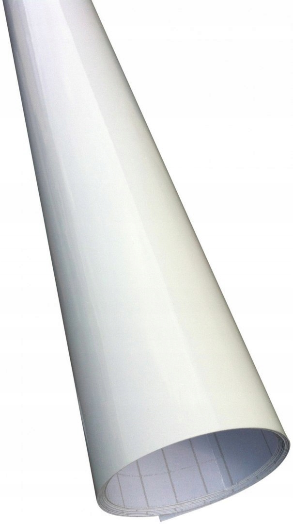 FOLIA BIAŁY WYSOKI POŁYSK OKLEINA BIAŁA 152cm HQ Kolor biały