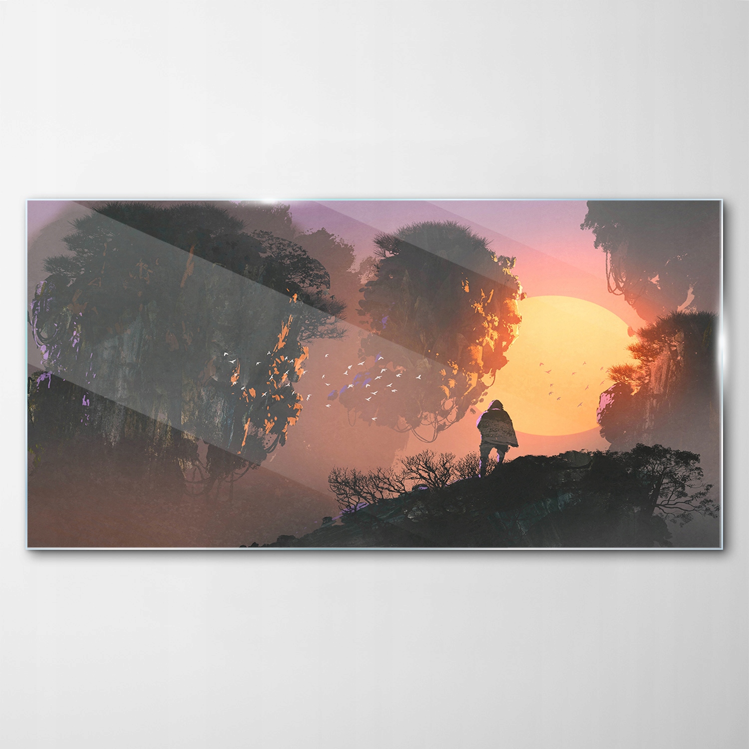 Sklenený obraz Dekor Príroda Kamene hory 120x60