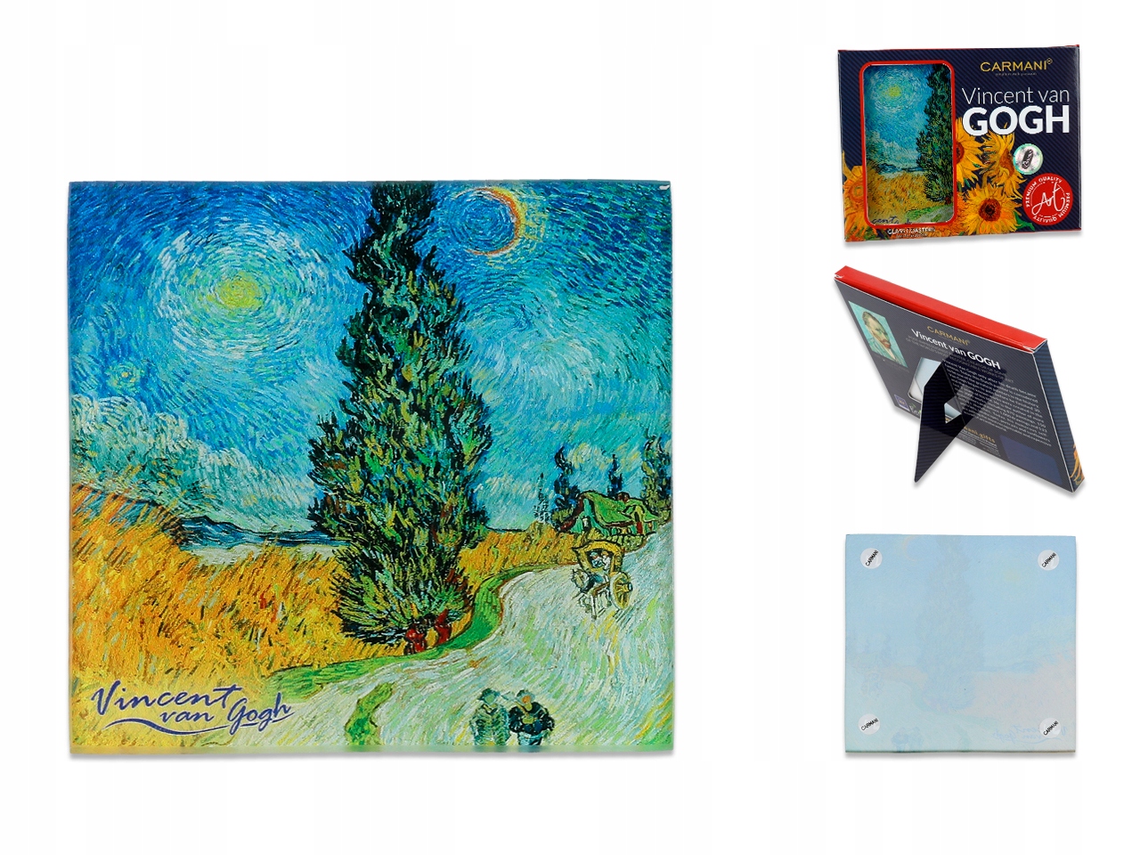 

Podkładka szklana V. van Gogh Droga z cyprysami
