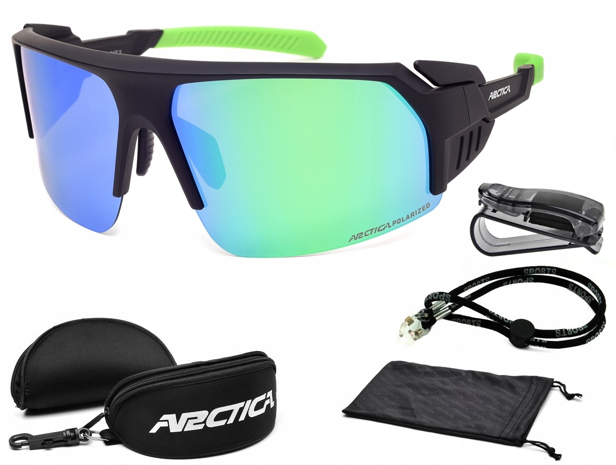 Arctica S-369 Cyklistické Polarizační Brýle UV400, Boční Zrcadlovky, Kryty