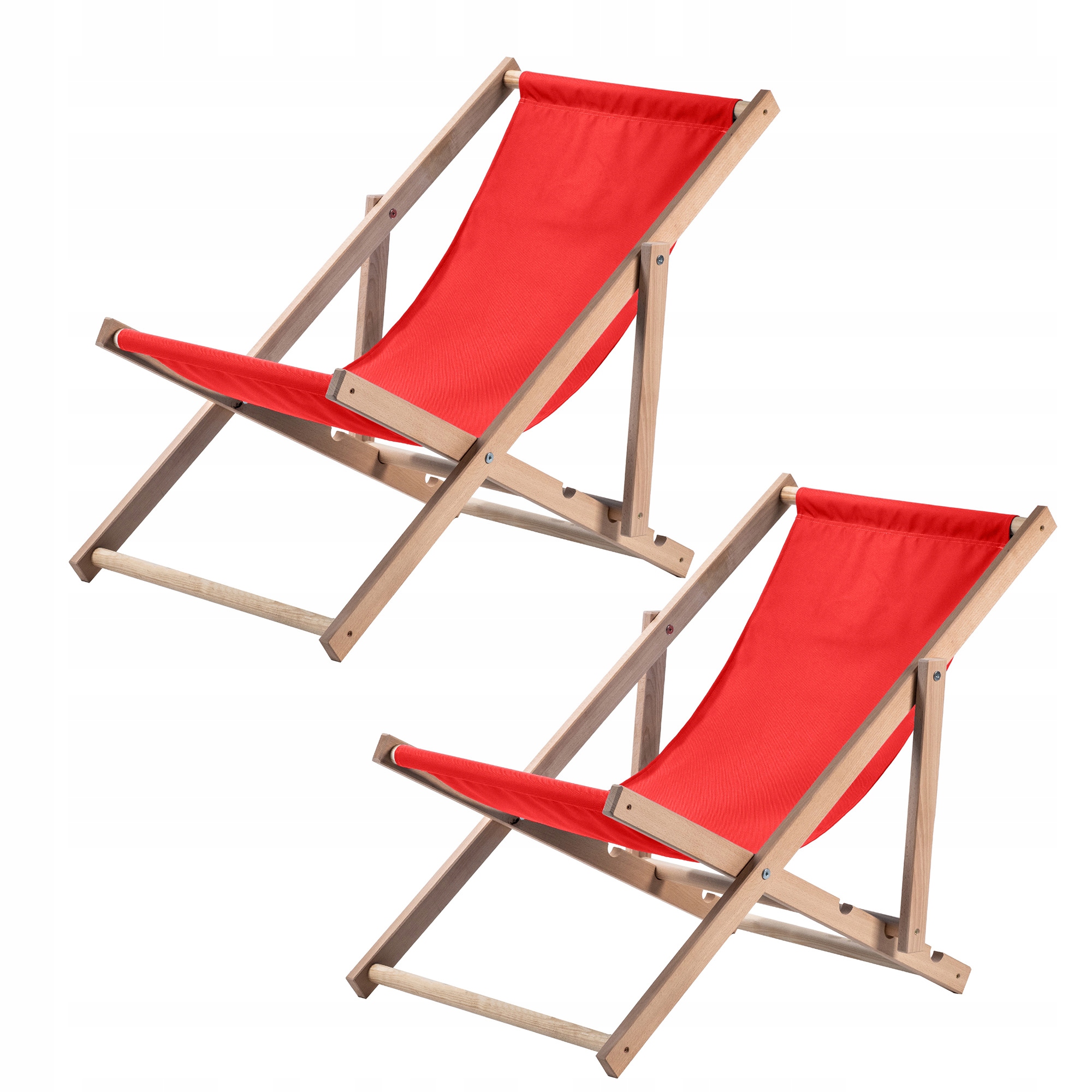 

Kadax Leżak Ogrodowy Plażowy Drewniany Leżaki 2szt