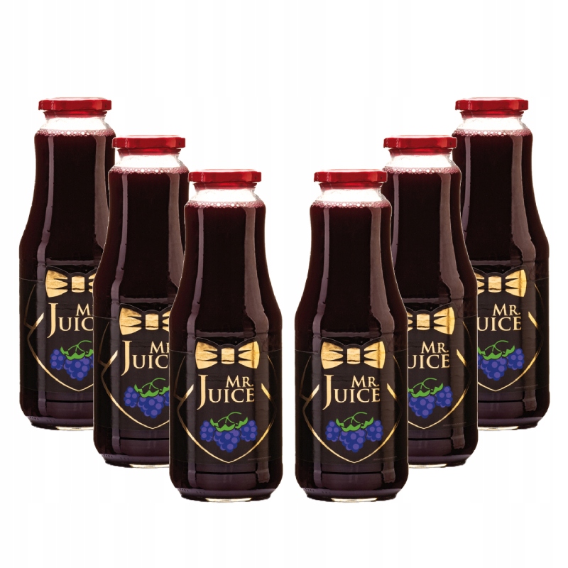 Levně Přírodní ostružinový džus s pasterizovanou dužinou Mr.Juice 6 ks x 1.0 l