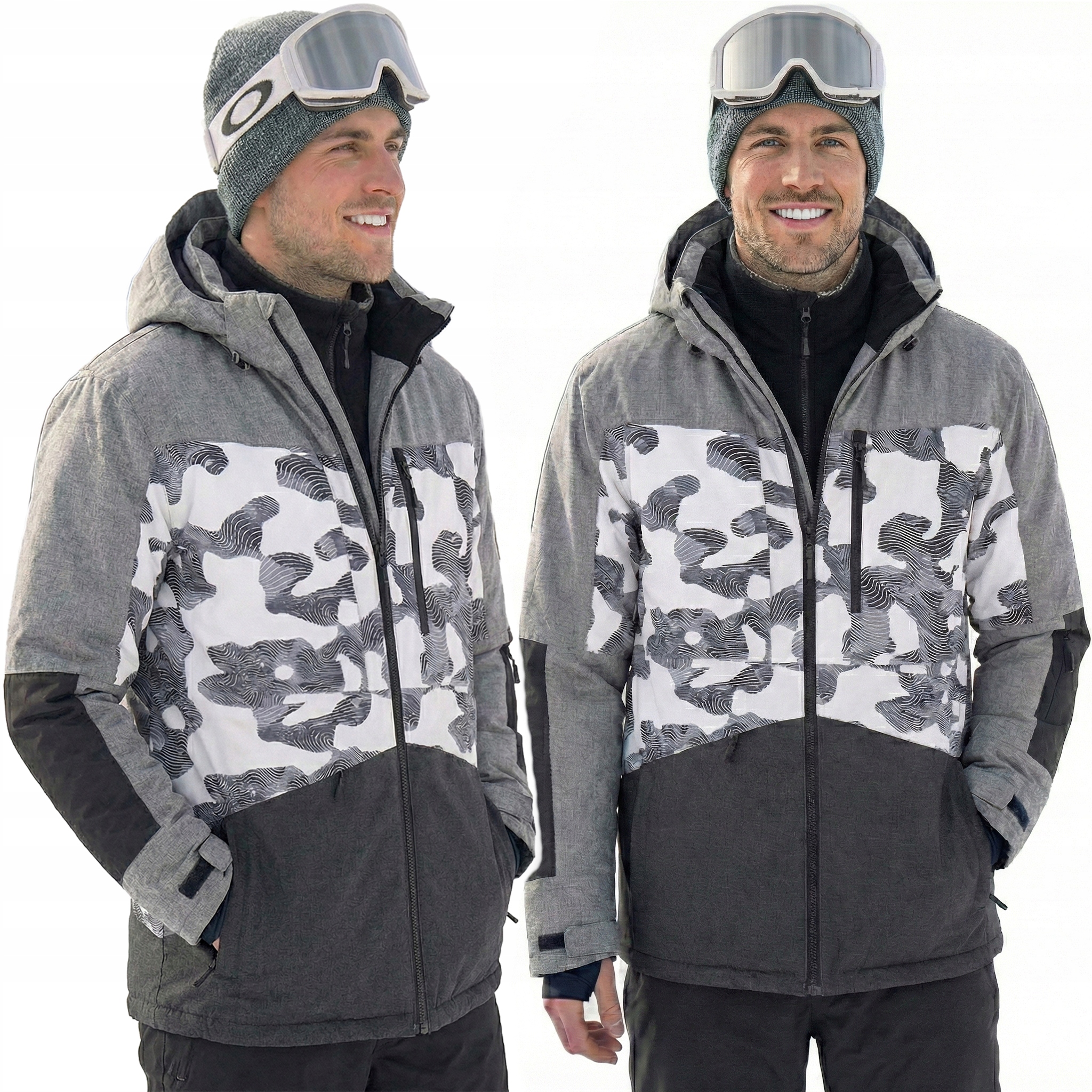 Lyžařská Pánská Zimní Bunda Na Sjezdovku Každodenní Teplá 3 Barvy L