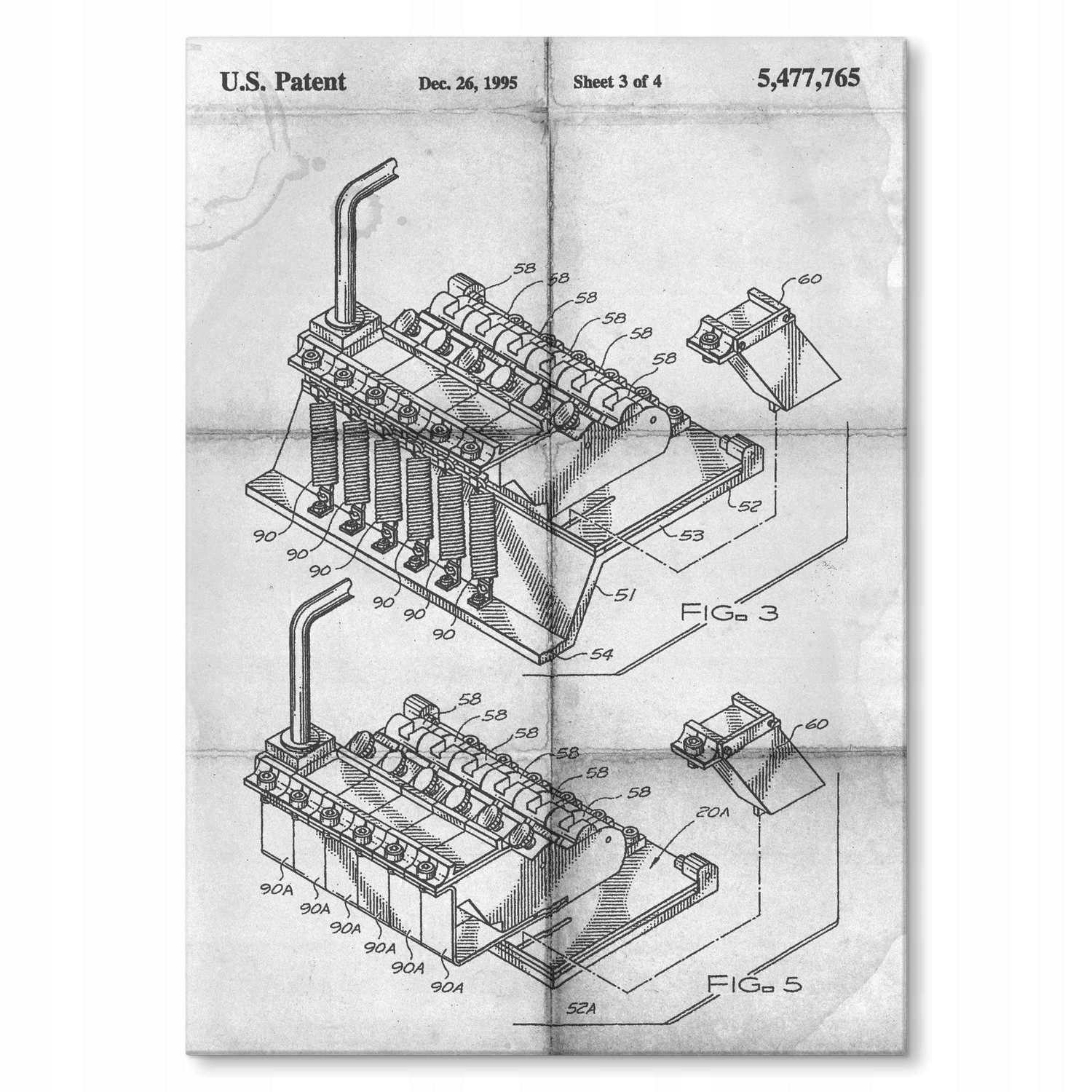 Metalový plakát Floyd L. Kytarový most