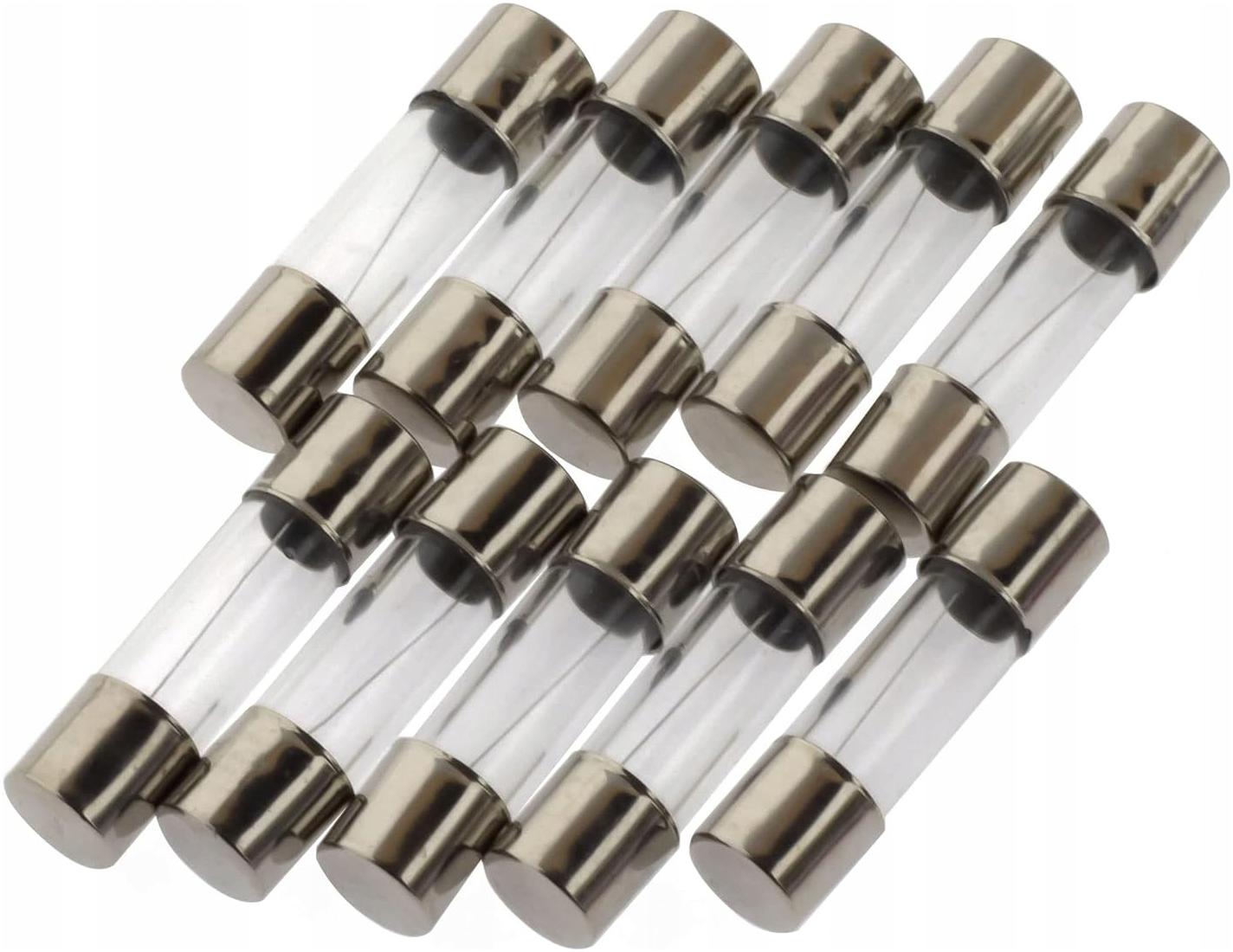 Bezpiecznik szklany - 0,5A - rurkowy - topikowy - 10szt