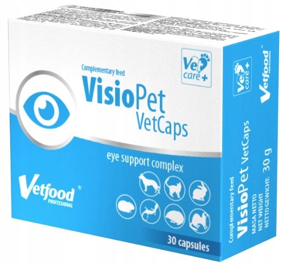Vetfood Visiopet VetCaps na wzrok psa i kota 30 kaps.