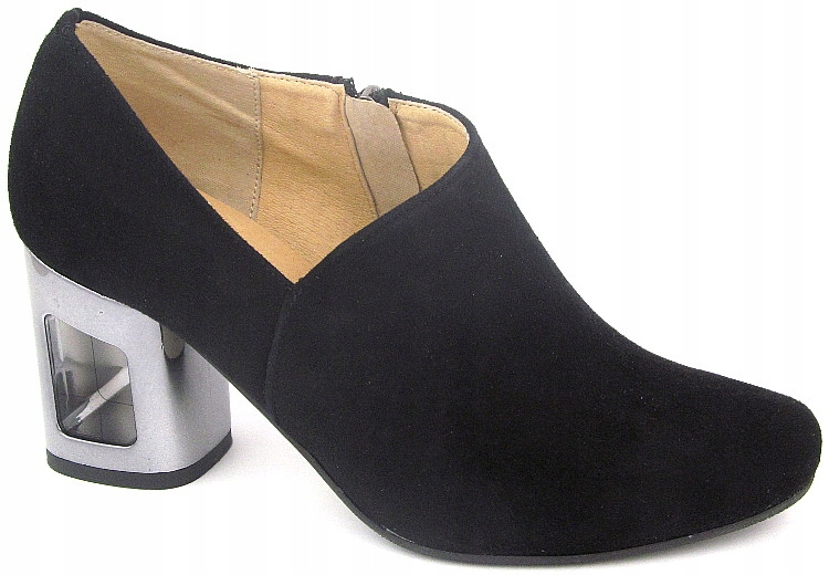 

Półbuty Morek 758 skóra czarny zamsz r. 36