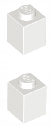 

Lego Cegła 1x1 Biały White 3005 300501 2szt