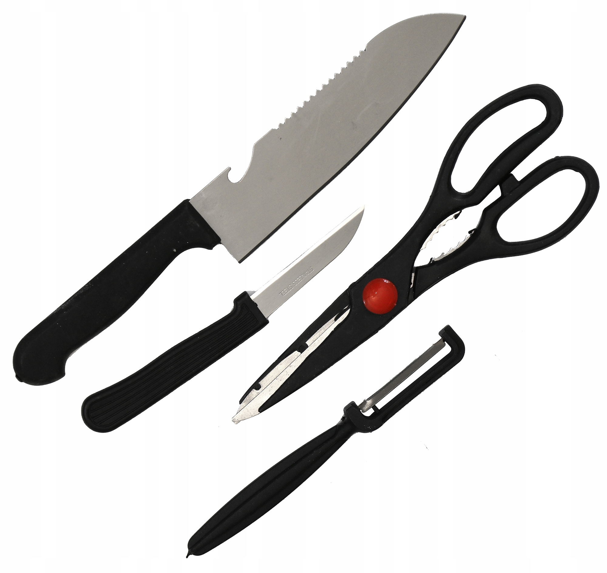 

Nóż Nożyczki Kuchenne Obieraczka Zestaw Do Kuchni