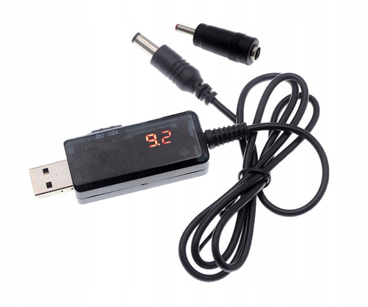 

Kabel Usb przetwornica 9V/12V 2A DC 5.5/2.1 +3.5