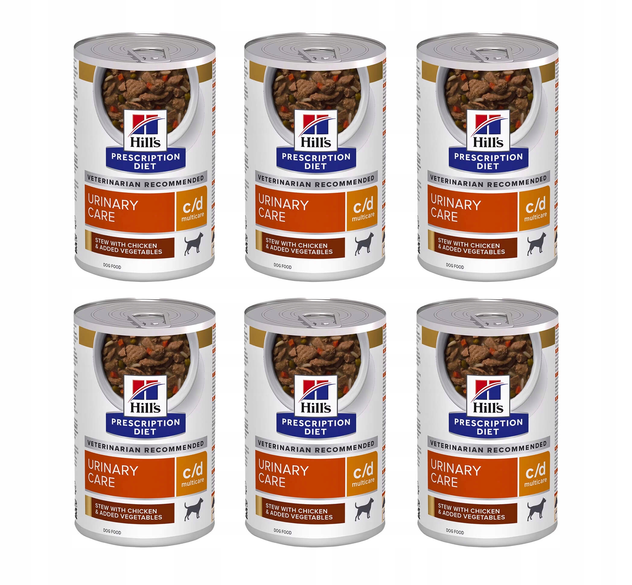 Levně Hill's Pd Canine c/d Multicare Chicken Stew konzerva 6 x 354 g