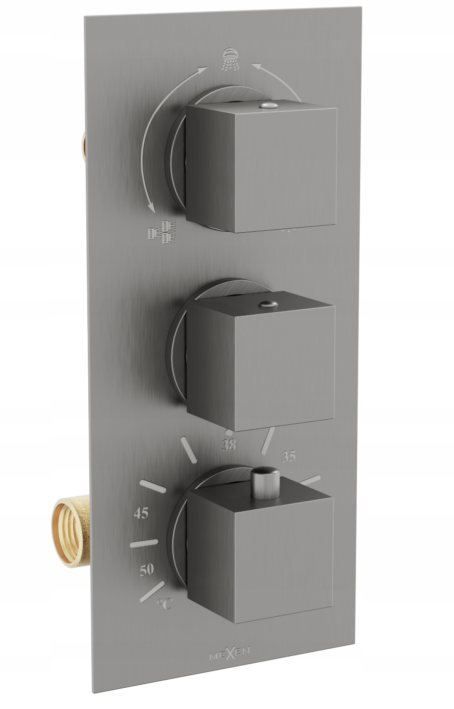 

Mexen Cube Bateria Podtynkowa Termostat Grafit