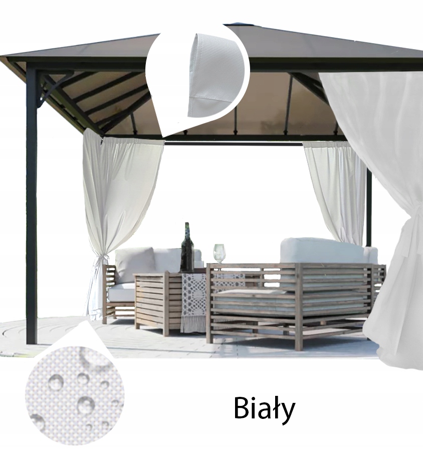 ZASŁONY OGRODOWE WODOODPORNE tunel 210 cm Producent inny