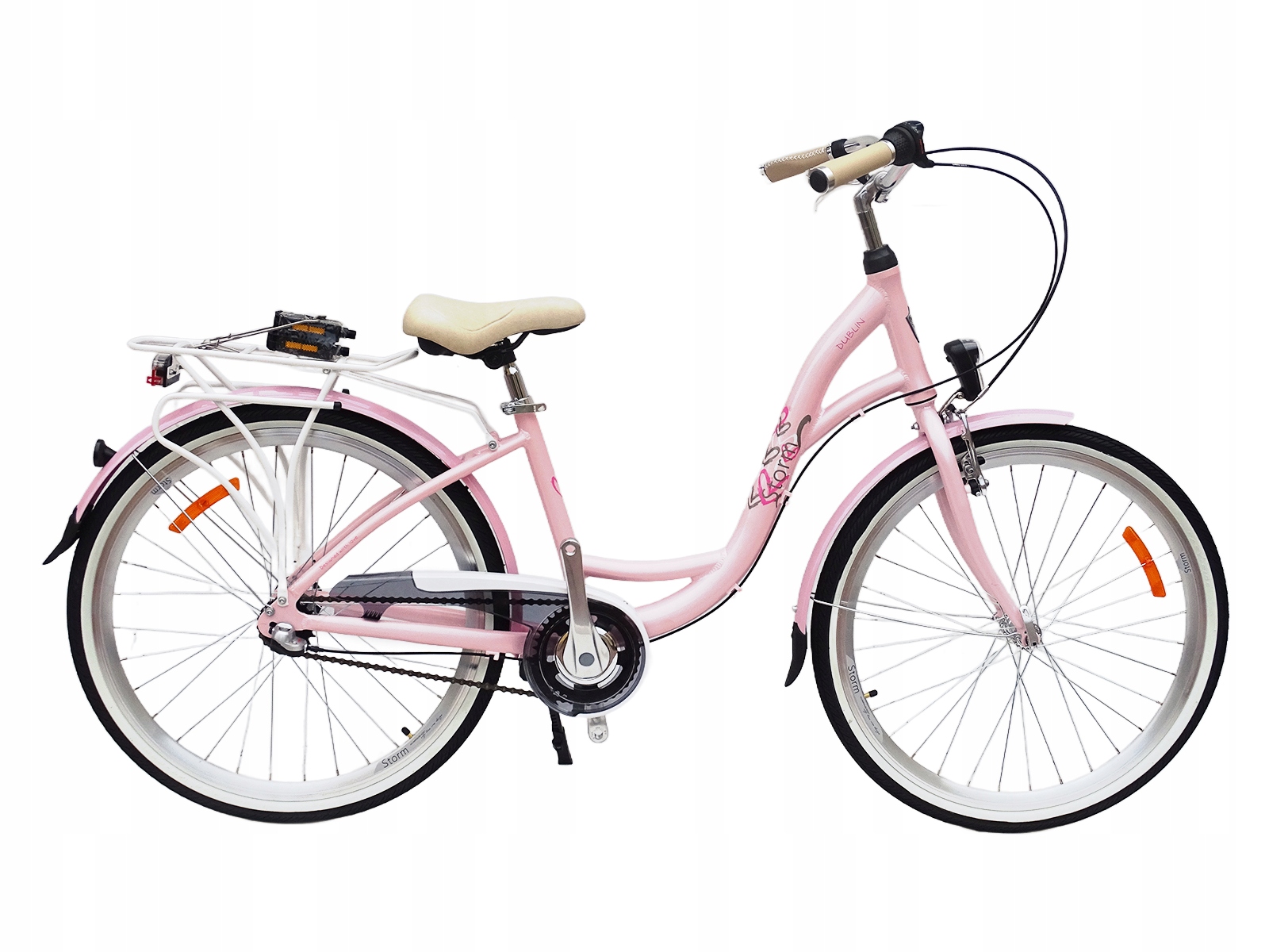 Rower Storm Dublin 26 3-BIEGOWY Aluminiowy 15'' Różowy Połysk