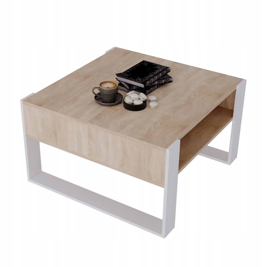 Kávový stolek Karo loftová lavice bardolino stůl 71,5 x 68 cm