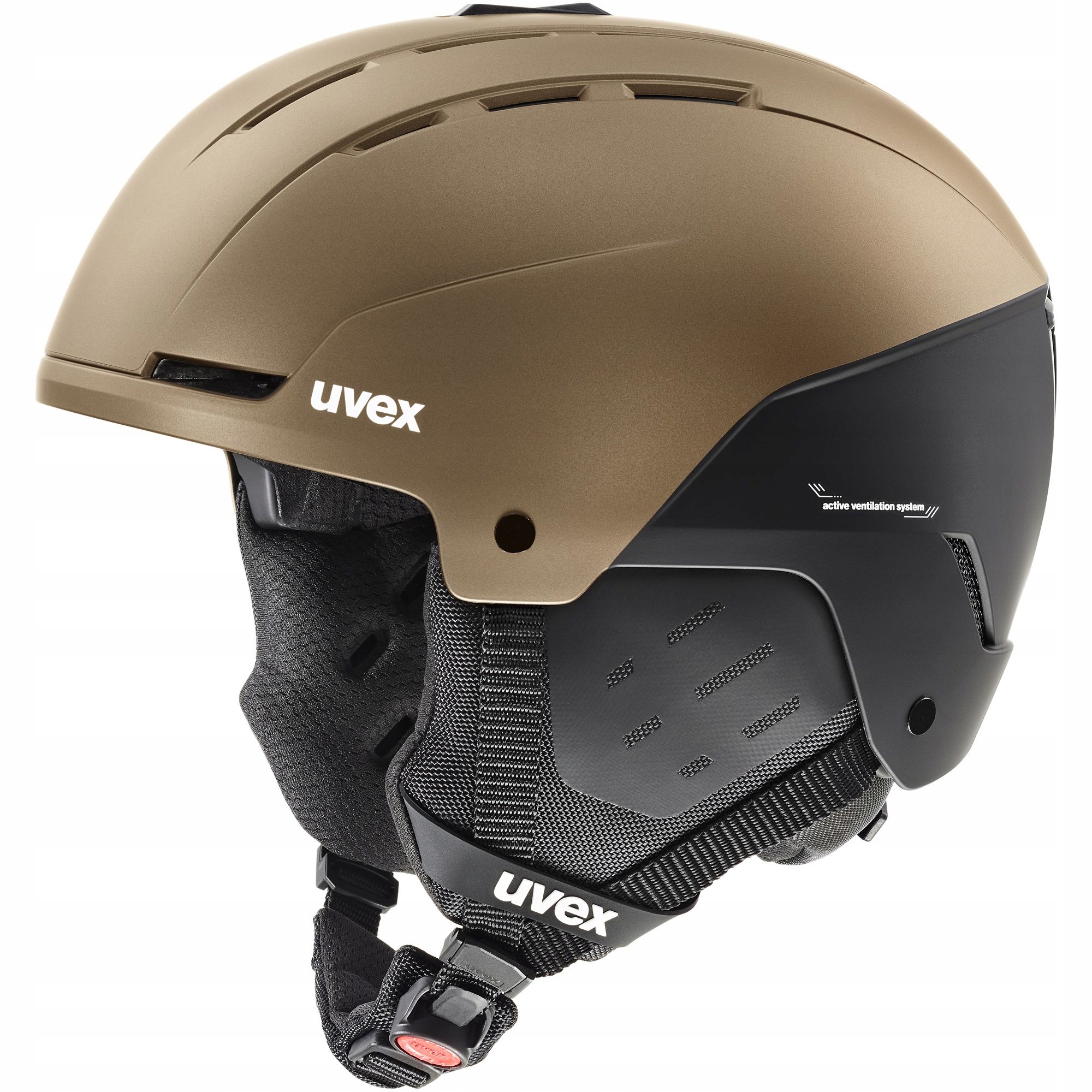 Kask narciarski Uvex Stance black gold brown 58-61cm L