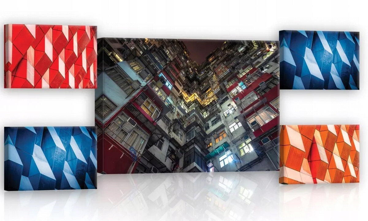 Obraz Na Plátně Canvas Perspektiva 3D 5 El.