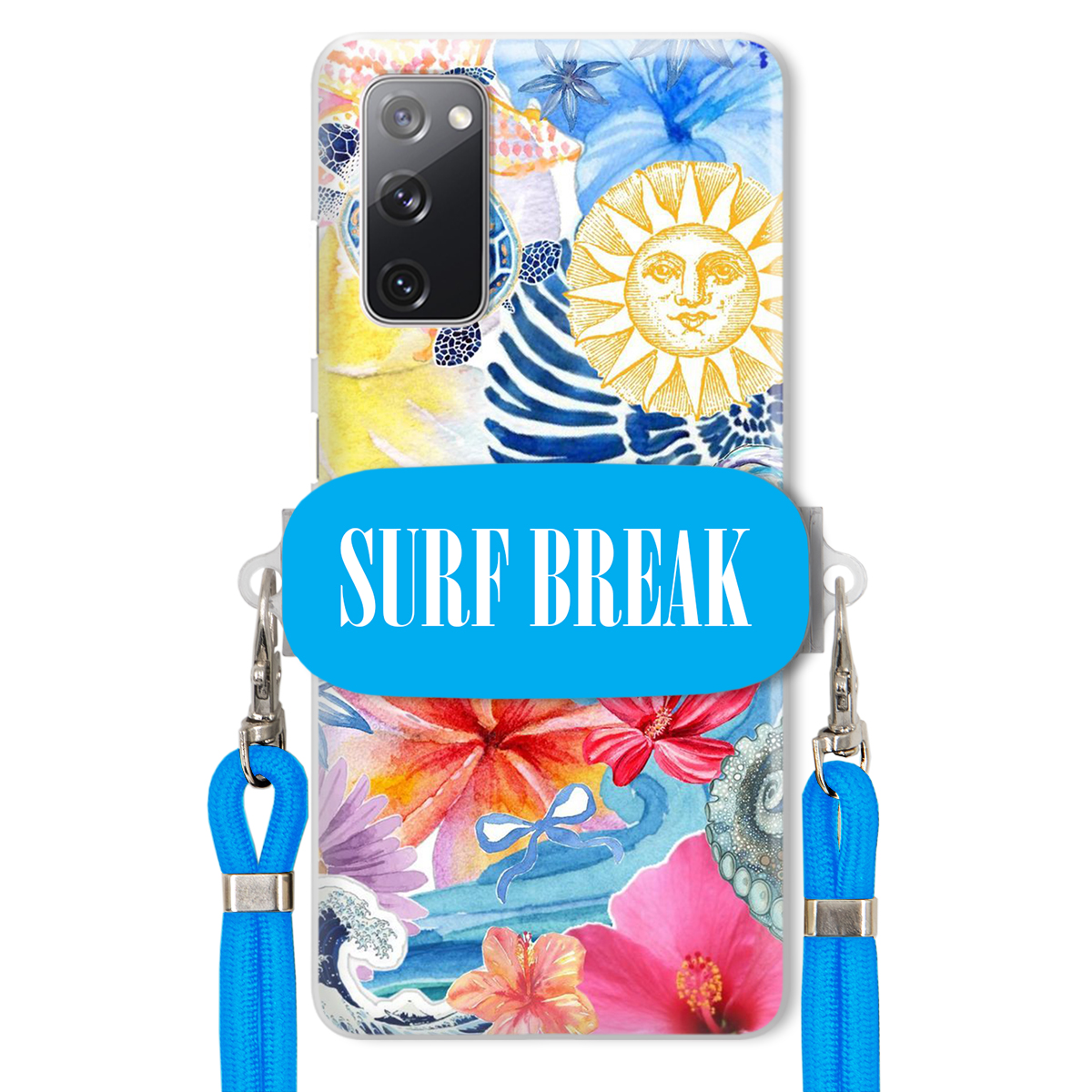 Puzdro pre Samsung S20FE 5G Crossbody Blue držiak Surf Break Lata