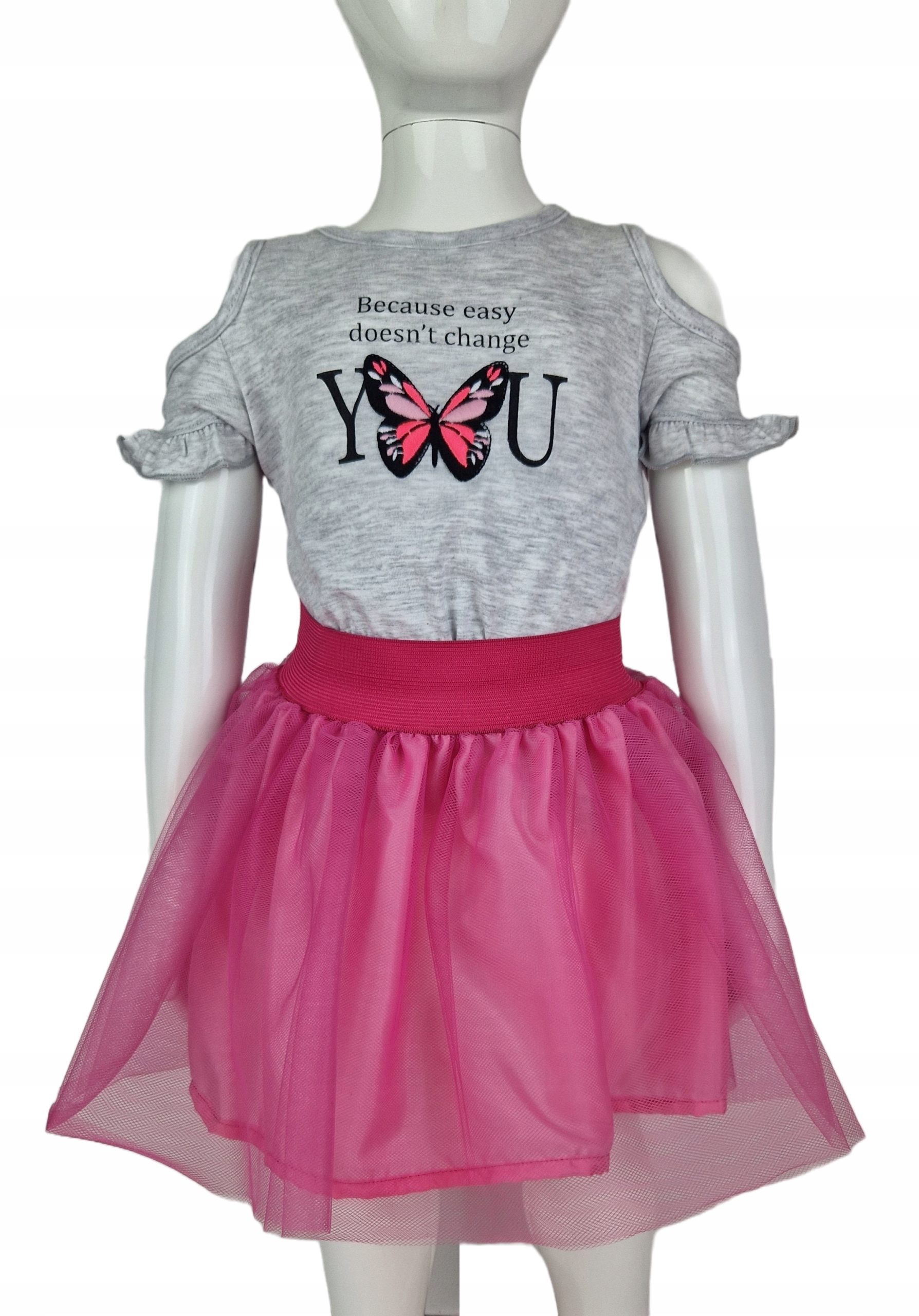 Komplet bluzeczka ze spódnicą tiulową R.86