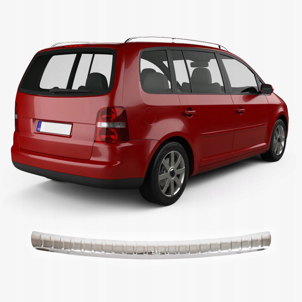 Chrom Vw Touran 1 2003-2010 1T1 1T2 Lištová krytka zadního nárazníku