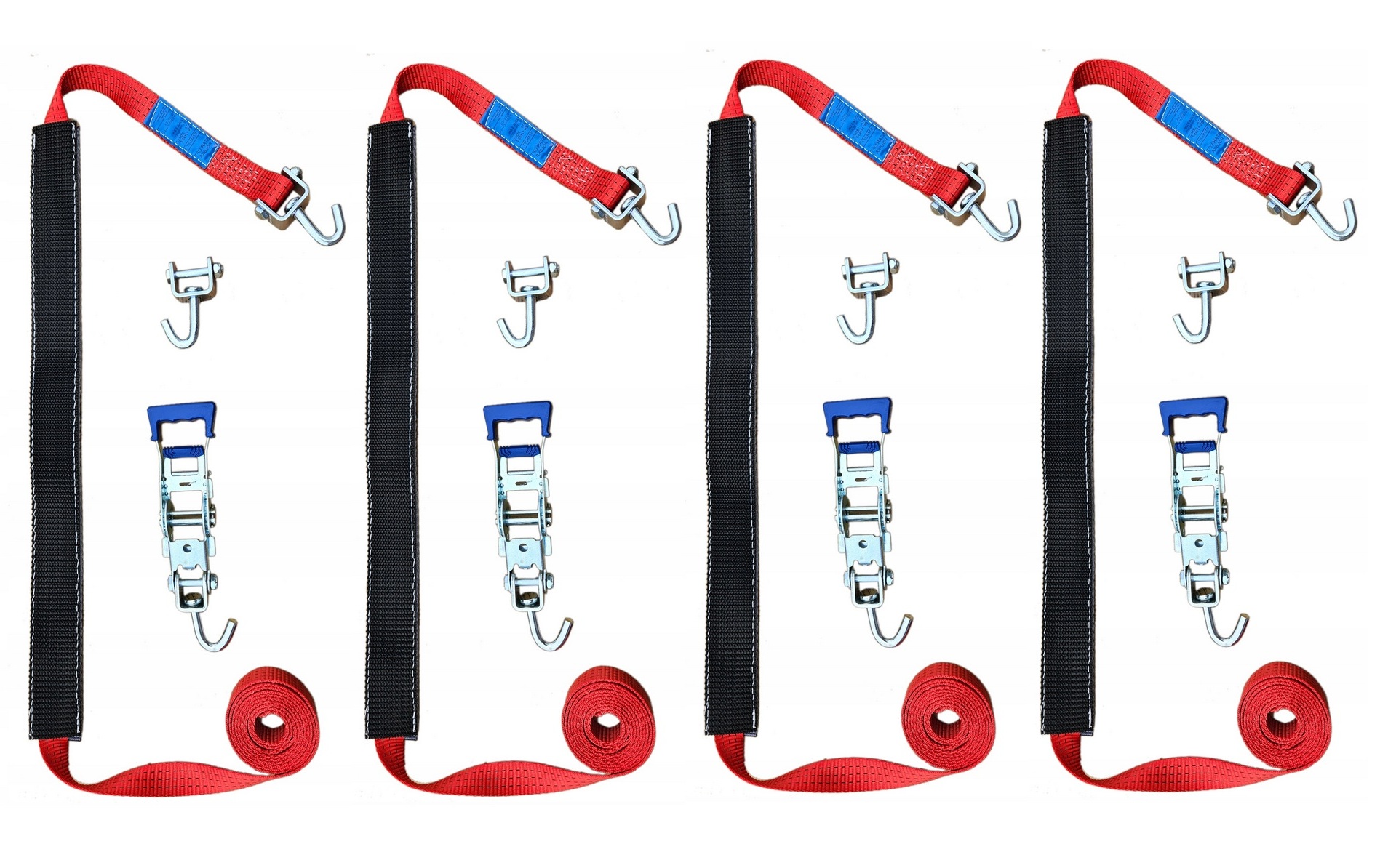 4 Přepravní pásy 35 mm 3T gumové rukávy VDI 2700 Bi 8.1 3 m tráva 1,2 m