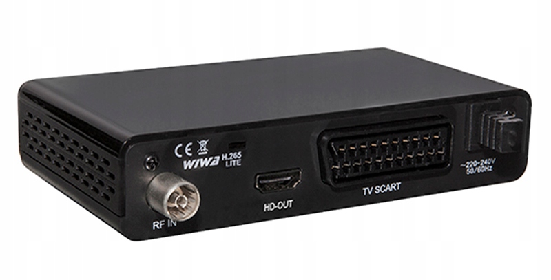 Dekoder Tuner TV Naziemnej DVB-T2 HEVC H.265 LITE Model H.265 LITE