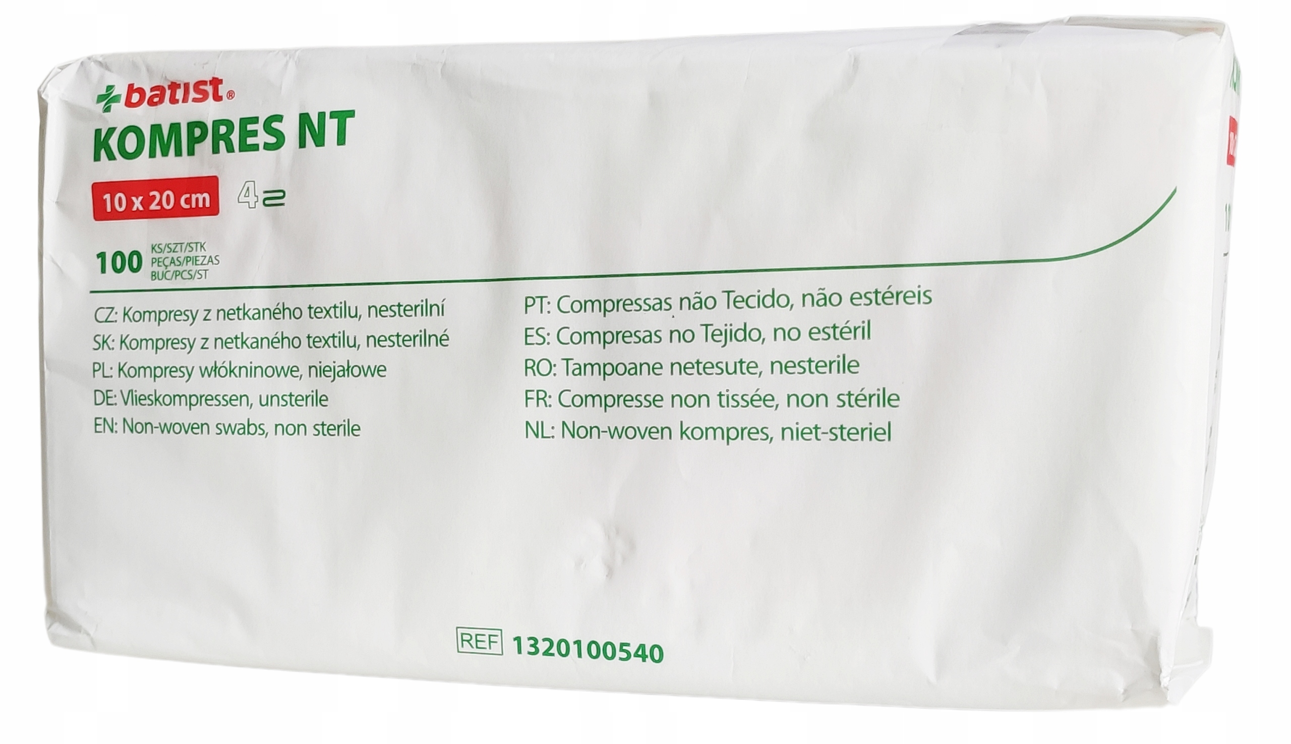 

Kompresy gaziki włókninowe niejałowe 10 cm x 20 cm