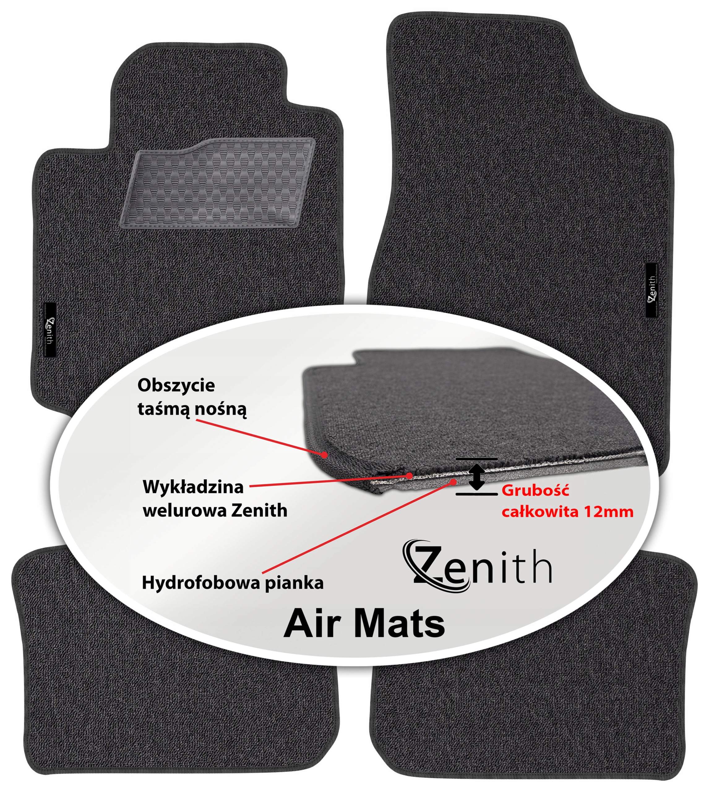 Toyota Camry V XV30 Sd 01-06 Velúrové koberčeky do auta Zenith Air Mats