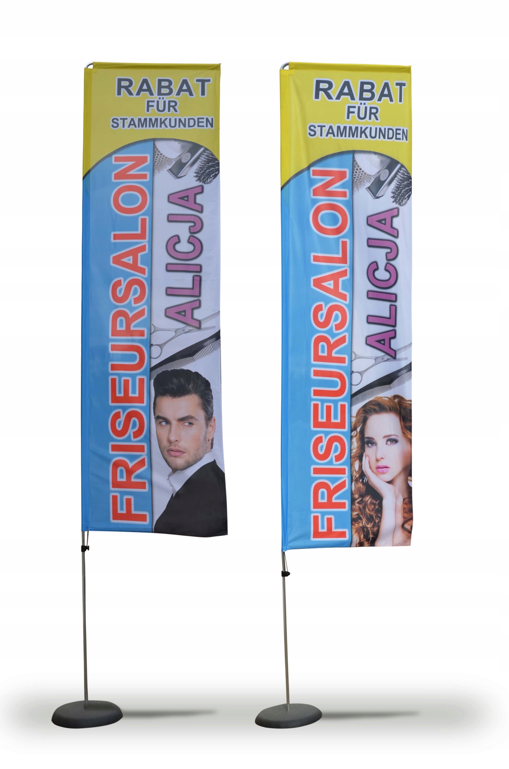 Flaga Reklamowa prostokątna Winder 260x90cm BATFAN Wysokość produktu 260 cm