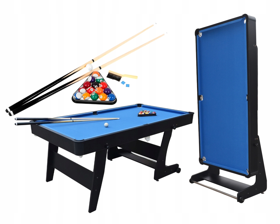 Stół Do Bilarda Zestaw Bilardowy 6FT 182x96x80 cm Z Akcesoriam Bile i Kije