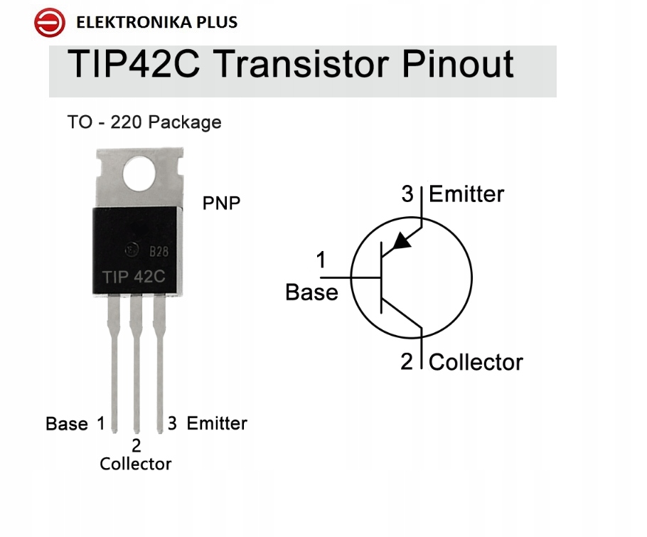 

TIP42C Pnp 6A 100V TO220 Tranzystor