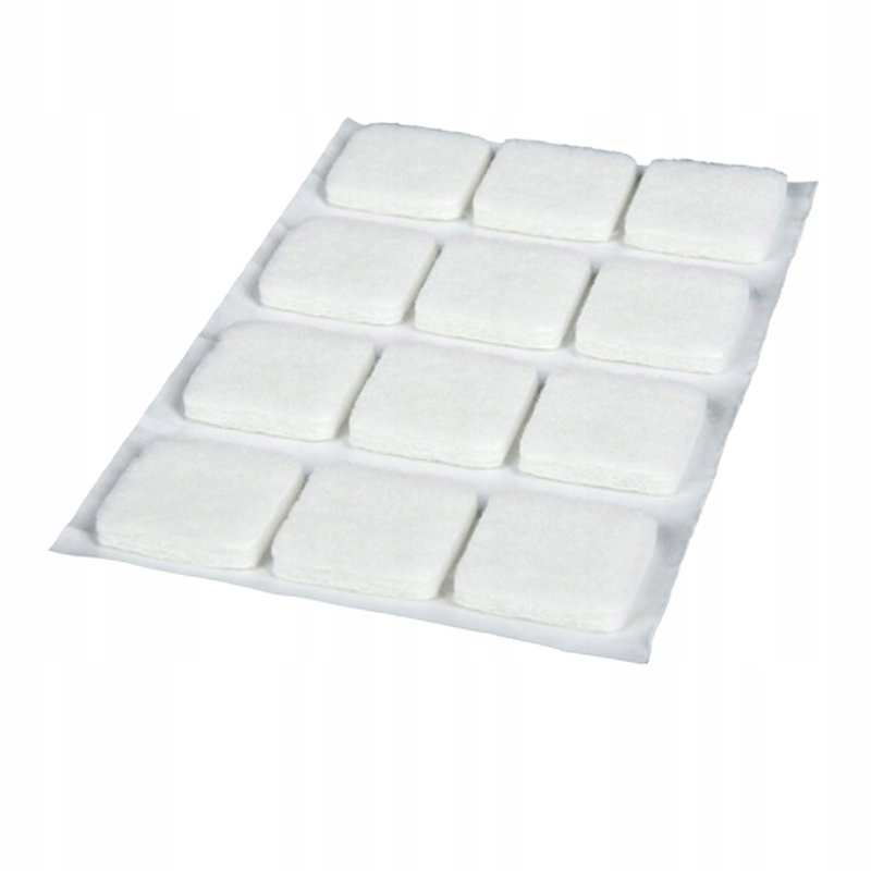 

Podkładki filcowe 25x25mm 15 sztuk biały 6-7mm