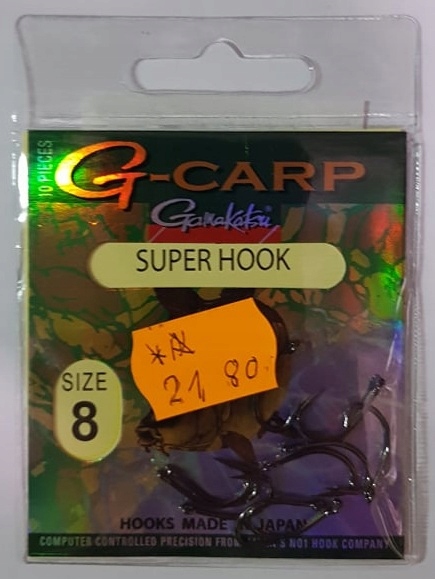 

Haczyki Gamakatsu G-Carp nr 8 czarny