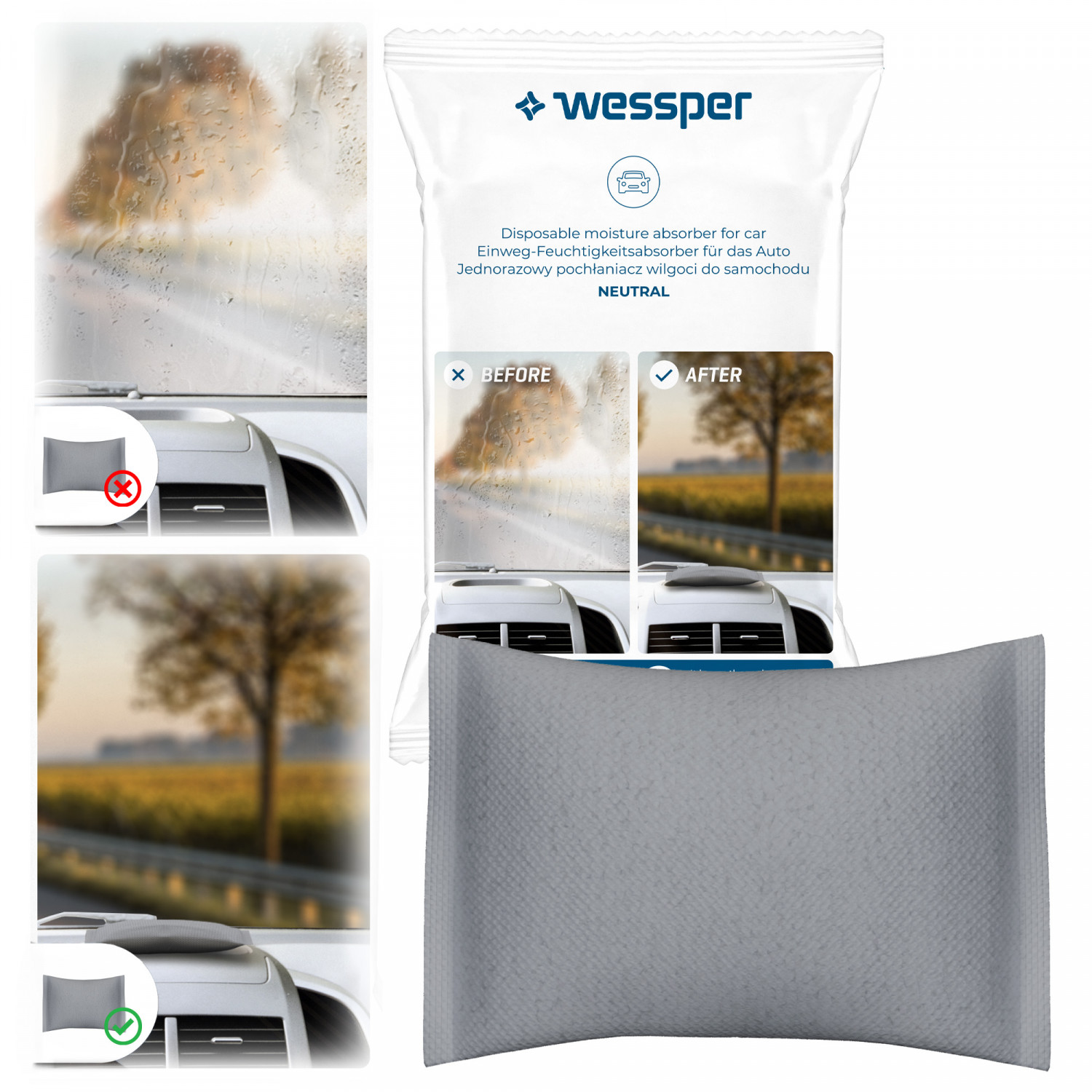 Osuszacz do Samochodu Pochłaniacz Wilgoci Auta 250