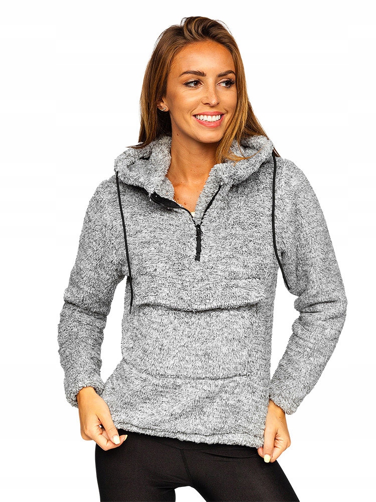 

Bluza Damska Polarowa Ciemnoszara HH008 Denley_m
