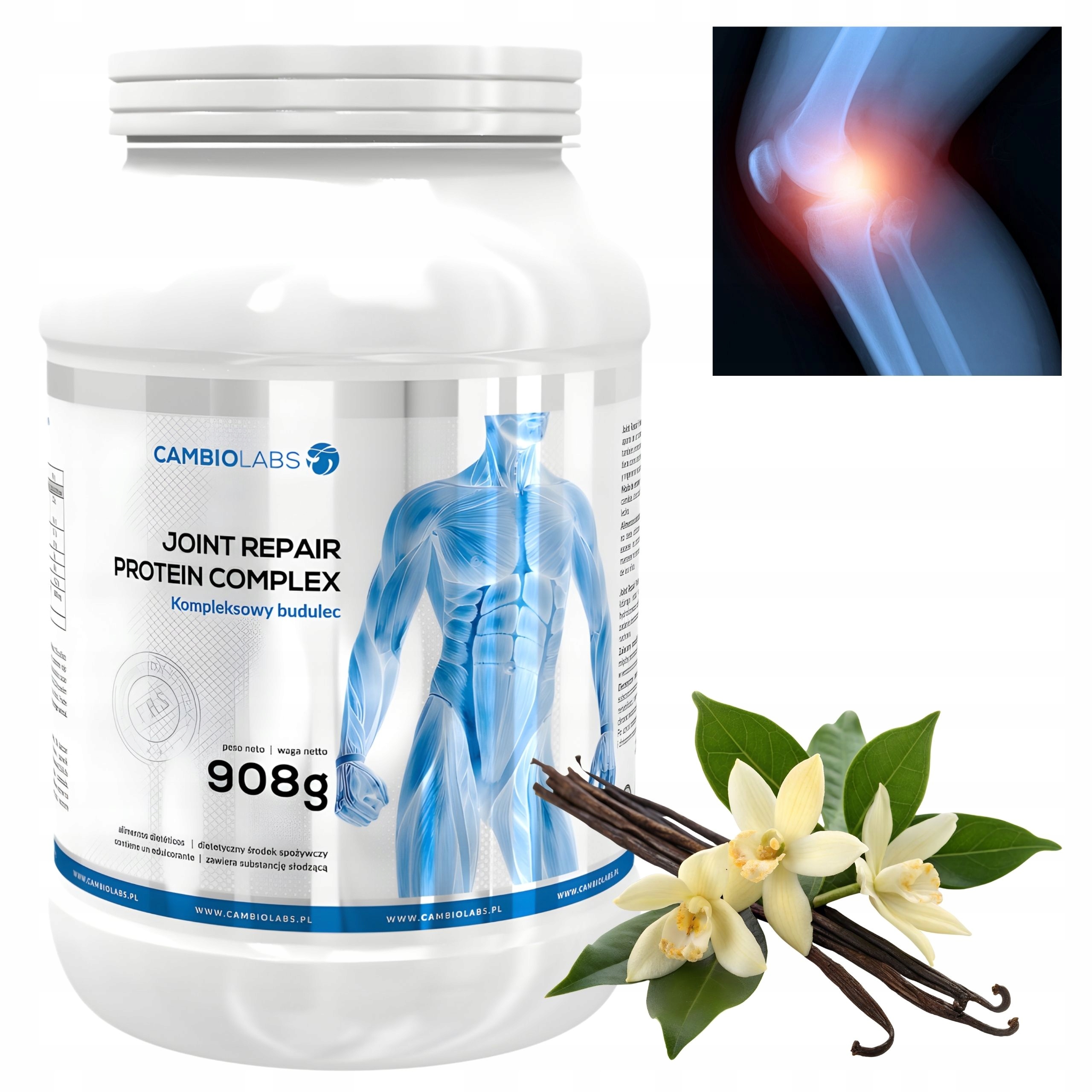 Protein s kolagenem Kolagen s glukosaminem Vanilkový protein 908 g