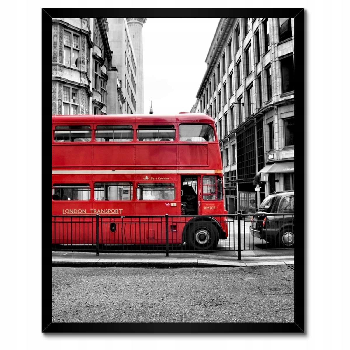 Plakáty v rámu 40x50 Červený autobus Londýn