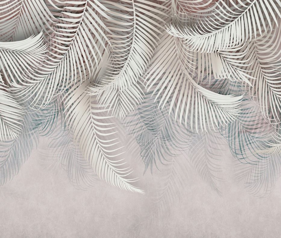 Fototapeta Listy Palm Růže 300x250 struktura 350 g