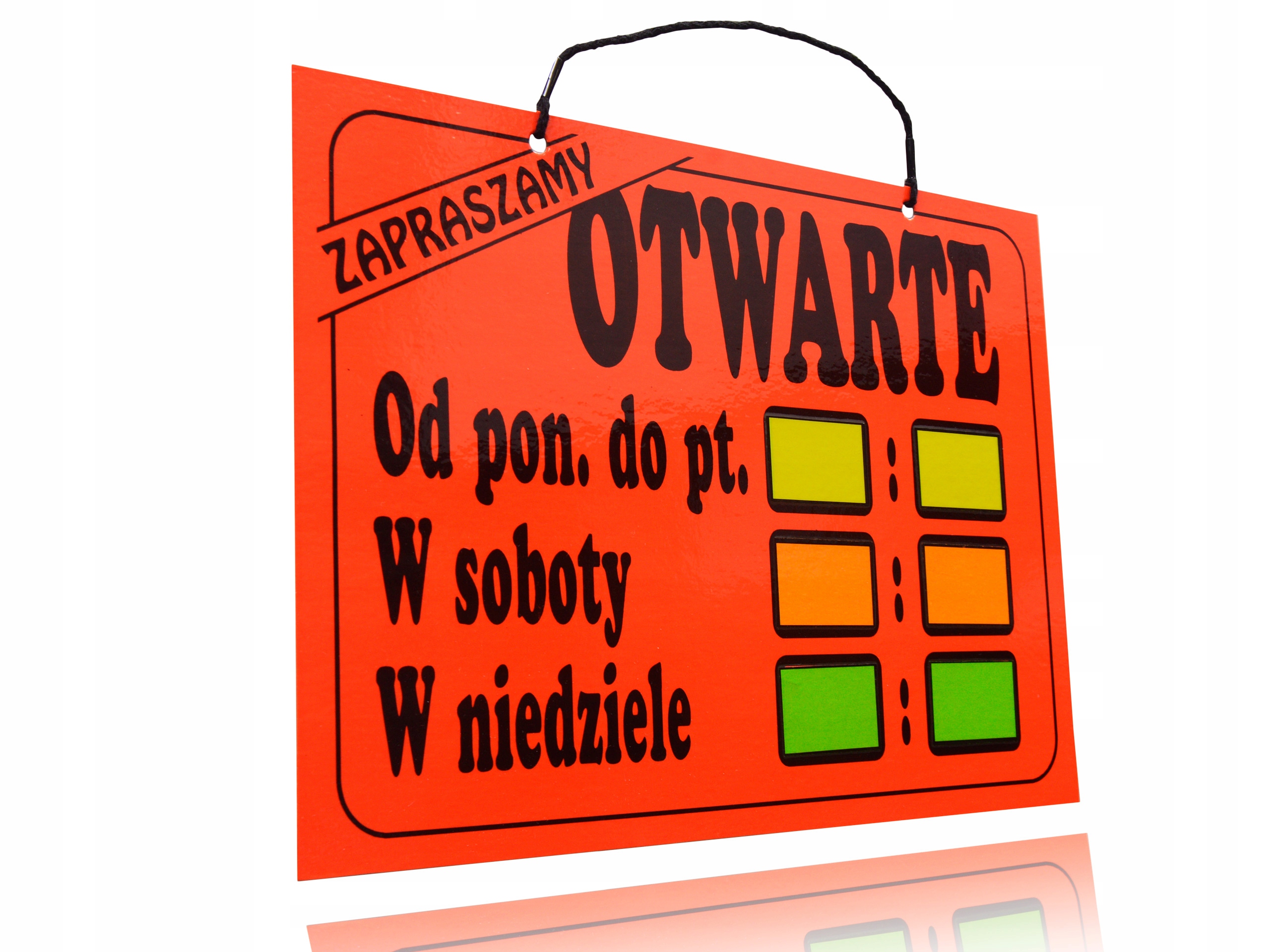 TABLICA LAMINOWANA OTWARTE PON-NDZ 30X21 Kod producenta A4 ZAPRASZAMY PN-N